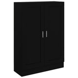 Libreria Nera 82,5x30,5x115 cm in Legno truciolato