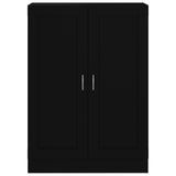 Libreria Nera 82,5x30,5x115 cm in Legno truciolato