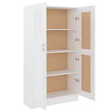 Libreria Bianco Lucido 82,5x30,5x150 cm in Legno truciolato