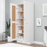 Libreria Bianca 82,5x30,5x185,5 cm in Legno Truciolato