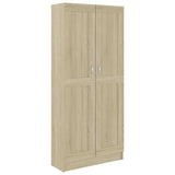 Libreria Rovere Sonoma 82,5x30,5x185,5 cm in Legno truciolato