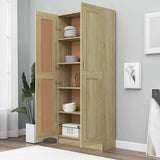 Libreria Rovere Sonoma 82,5x30,5x185,5 cm in Legno truciolato