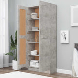 Libreria Grigio Cemento 82,5x30,5x185,5 cm in Legno truciolato