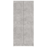 Libreria Grigio Cemento 82,5x30,5x185,5 cm in Legno truciolato