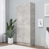 Libreria Grigio Cemento 82,5x30,5x185,5 cm in Legno truciolato