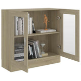 Vetrina Rovere Sonoma 82,5x30,5x80 cm in Legno truciolato