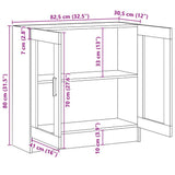 Vetrina Rovere Sonoma 82,5x30,5x80 cm in Legno truciolato