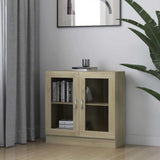 Vetrina Rovere Sonoma 82,5x30,5x80 cm in Legno truciolato