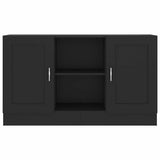 Credenza Nera 120x30,5x70 cm in Legno truciolato