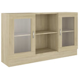 Armadietto Vetrina Rovere Sonoma 120x30,5x70 cm truciolato