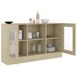 Armadietto Vetrina Rovere Sonoma 120x30,5x70 cm truciolato
