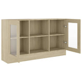 Armadietto Vetrina Rovere Sonoma 120x30,5x70 cm truciolato