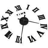 Orologio da Parete 3D Design Moderno Nero 100 cm XXL