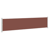 Tenda Laterale Retrattile per Patio 140x600 cm Marrone