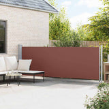 Tenda Laterale Retrattile per Patio 140x600 cm Marrone