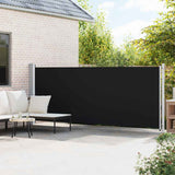 Tenda Laterale Retrattile per Patio 600x160 cm Nera
