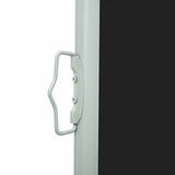 Tenda Laterale Retrattile per Patio 600x160 cm Nera