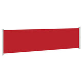 Tenda Laterale Retrattile per Patio 600x160 cm Rossa
