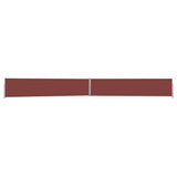 Tenda Laterale Retrattile per Patio 140x1200 cm Marrone