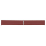 Tenda Laterale Retrattile per Patio 140x1200 cm Marrone