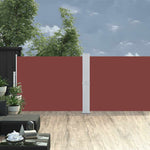 Tenda Laterale Retrattile per Patio 140x1200 cm Marrone
