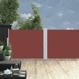 Tenda Laterale Retrattile per Patio 140x1200 cm Marrone