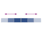 Tenda Laterale Retrattile per Patio 140x1200 cm Blu