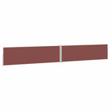 Tenda Laterale Retrattile per Patio 170x1200 cm Marrone