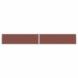 Tenda Laterale Retrattile per Patio 170x1200 cm Marrone