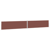 Tenda Laterale Retrattile per Patio 170x1200 cm Marrone