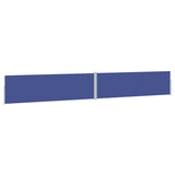 Tenda Laterale Retrattile per Patio 170x1200 cm Blu