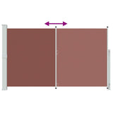 Tenda Laterale Retrattile per Patio 180x300 cm Marrone