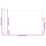 Tenda Laterale Retrattile per Patio 180x300 cm Marrone