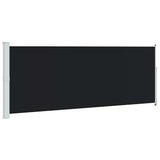 Tenda Laterale Retrattile per Patio 180x500 cm Nera