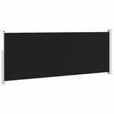 Tenda Laterale Retrattile per Patio 180x500 cm Nera