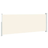 Tenda Laterale Retrattile per Patio 180x500 cm Crema