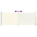 Tenda Laterale Retrattile per Patio 180x500 cm Crema