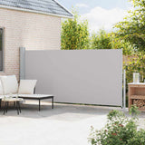 Tenda Laterale Retrattile per Patio 180x500 cm Grigia