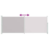Tenda Laterale Retrattile per Patio 180x500 cm Grigia