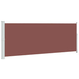 Tenda Laterale Retrattile per Patio 180x500 cm Marrone