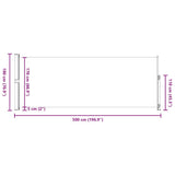 Tenda Laterale Retrattile per Patio 180x500 cm Blu