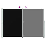 Tenda Laterale Retrattile per Patio 200x300 cm Nero