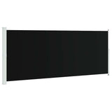 Tenda Laterale Retrattile per Patio 200x500 cm Nera
