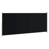 Tenda Laterale Retrattile per Patio 200x500 cm Nera