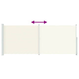 Tenda Laterale Retrattile per Patio 200x500 cm Crema