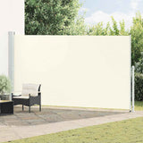 Tenda Laterale Retrattile per Patio 200x500 cm Crema