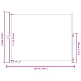 Tenda Laterale Retrattile per Patio 220x300 cm Crema