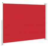 Tenda Laterale Retrattile per Patio 220x300 cm Rossa