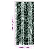 Zanzariera Verde e Bianco 90x220 cm Ciniglia
