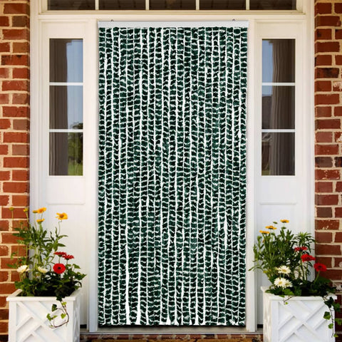 Zanzariera Verde e Bianco 90x220 cm Ciniglia